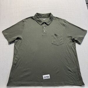 Amazon Essentials Polo Shirt Mens Sz 2XL Green New Without Tags
